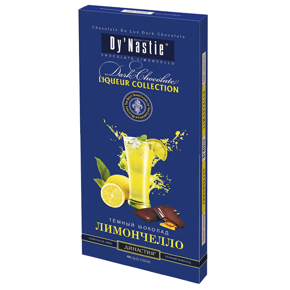  Династия Шоколад "Лимончело", (блок 10шт по 100г)  в Глазове