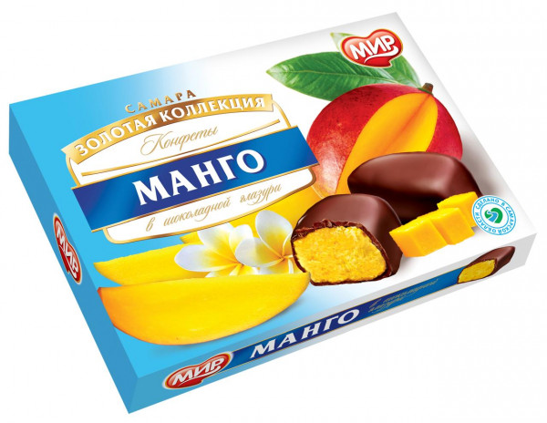 №2 КФ МИР Манго-Кокос в шоколадной глазури 160г  в Глазове