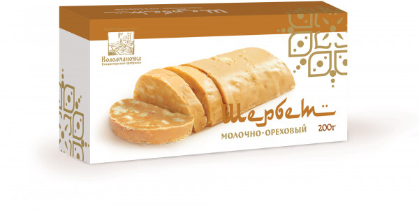 №1 Шербет МОЛОЧНО-ОРЕХОВЫЙ, 200г в Глазове